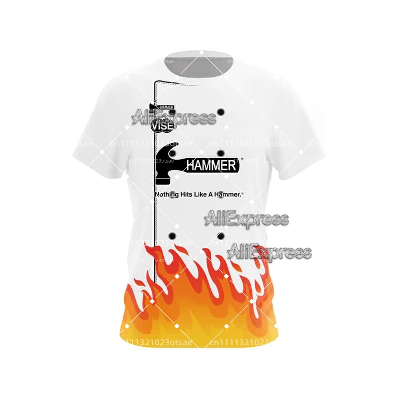 Bowling Shirt Camp - Kaos Olahraga Bowling Pria Bermotif Baru,