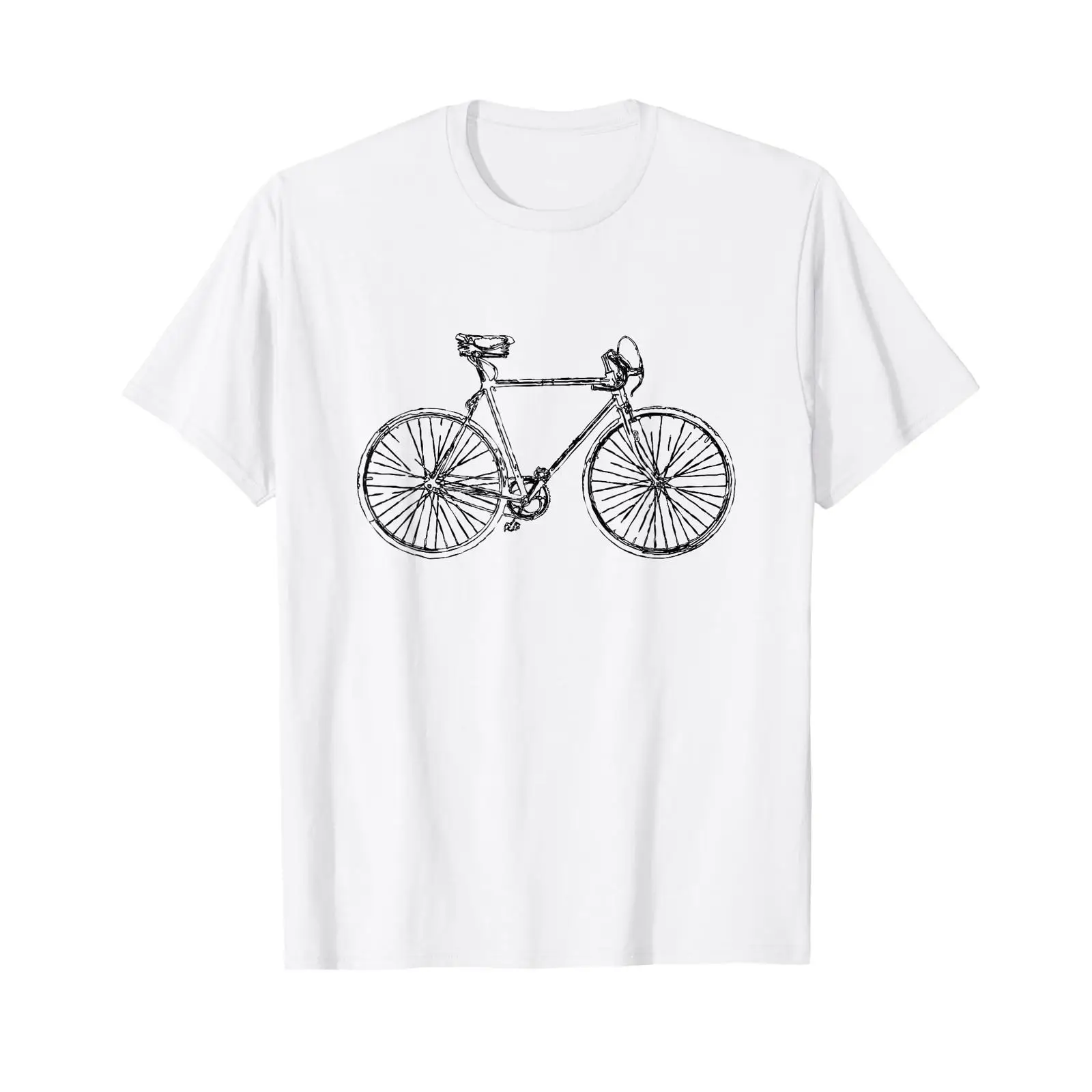 Vintage Fashion Sketches - Kaos Retro Sepeda Sketsa Bersepeda Rekreasi