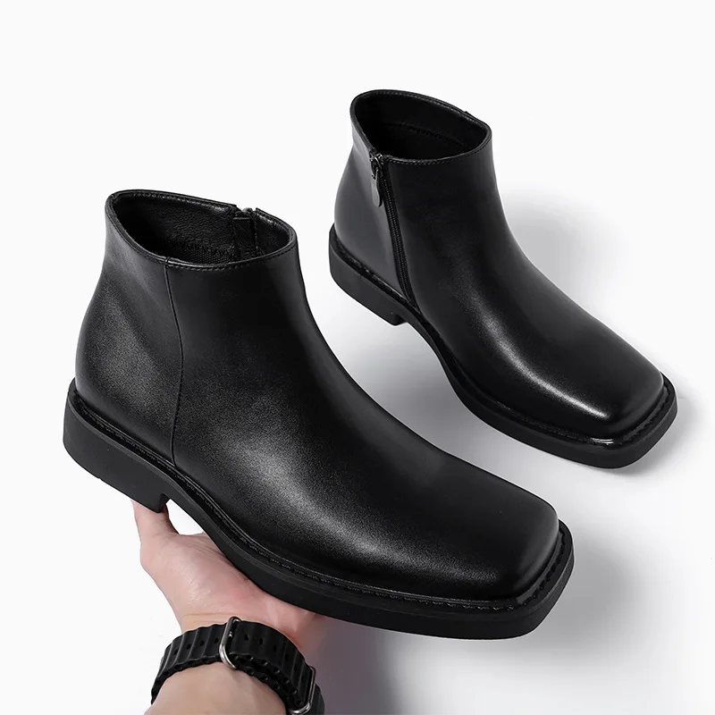 Vintage Fashion Style Men - Sepatu Kulit Kasual Pria Fashion Baru