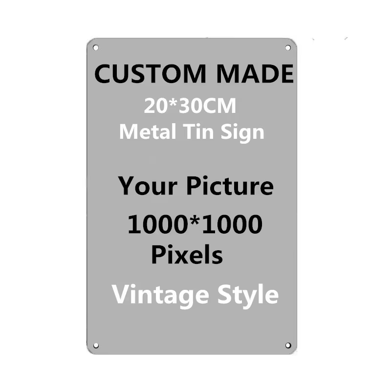 Vintage Fashion Plates - Papan Logam Kustom Personal 20x30cm, Unggah