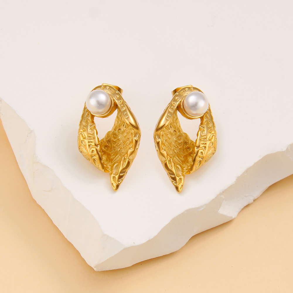 French Vintage Fashion - Aksesoris DIY lintas batas, anting mutiara