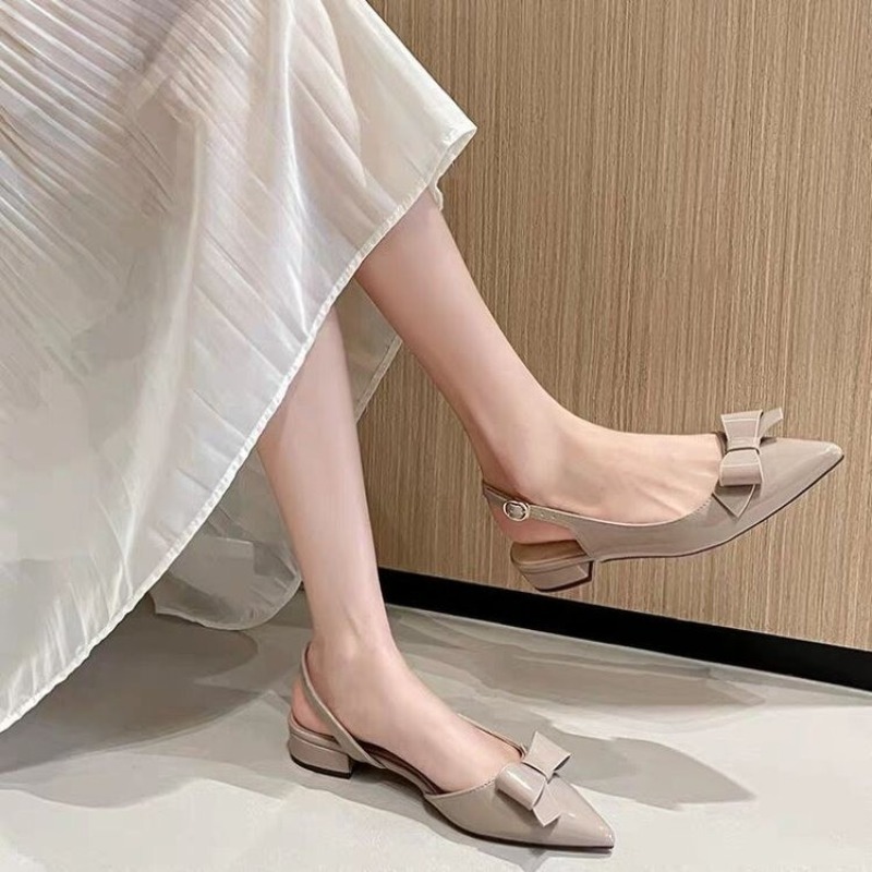 Vintage Fashion Heels - Sepatu Sandal Wanita Model Baotou Hak