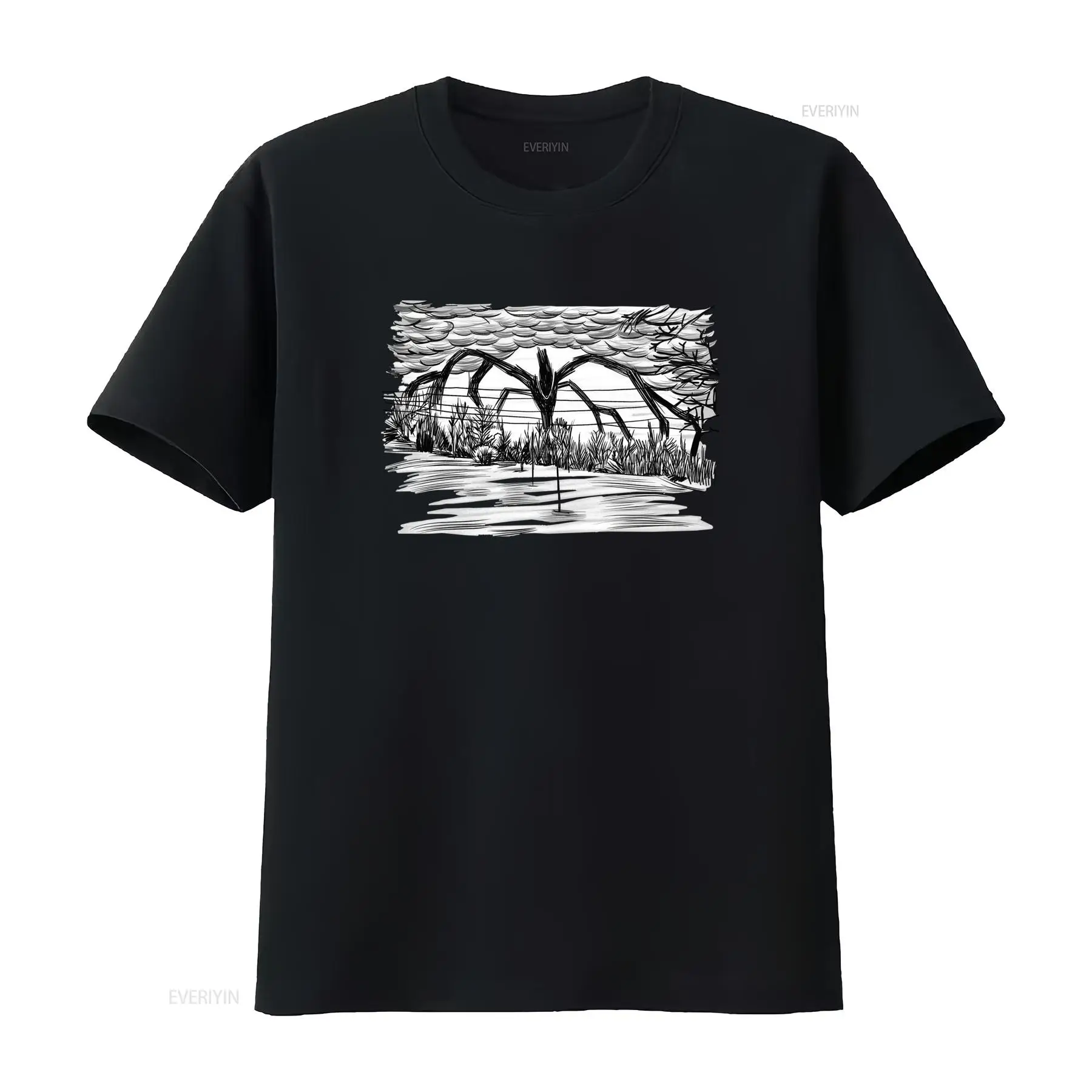 Vintage Fashion Sketches - Kaos Santai Motif Seni Sketsa Hitam