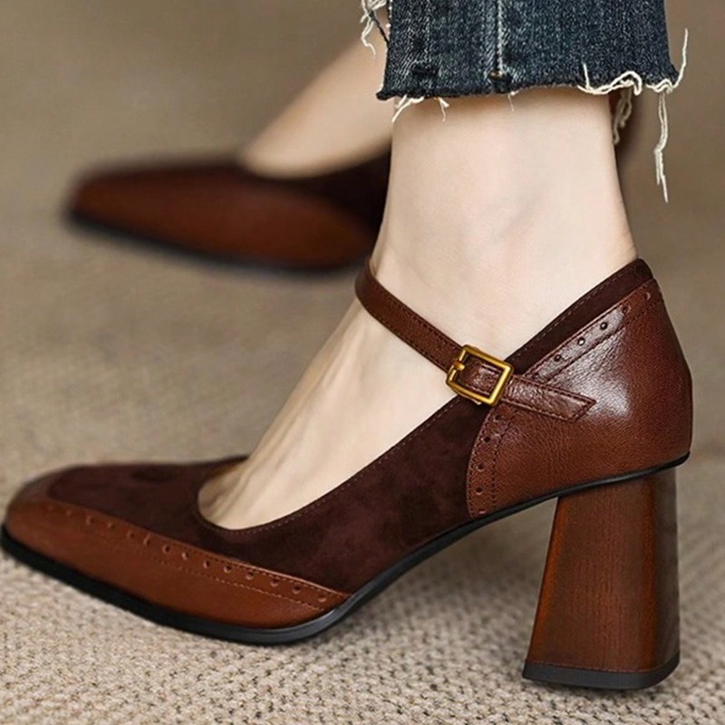 French Vintage Fashion - Sepatu Pumps Wanita Model Prancis Terbaru