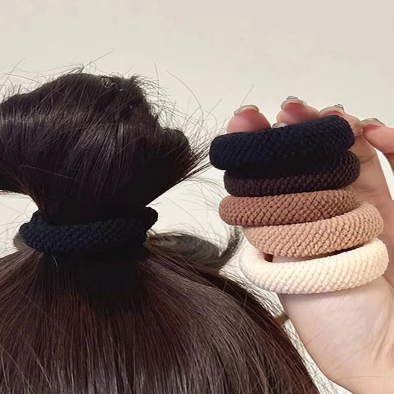 Vintage Fashion Rings - 5/10 Buah Ikat Rambut Tebal untuk