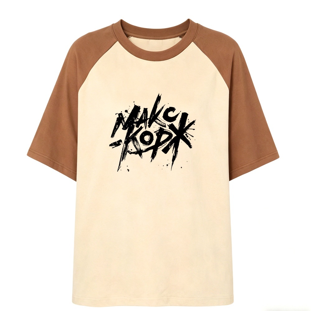 Retro Vintage Korean Fashion - Kaos Max Korzh wanita grunge retro