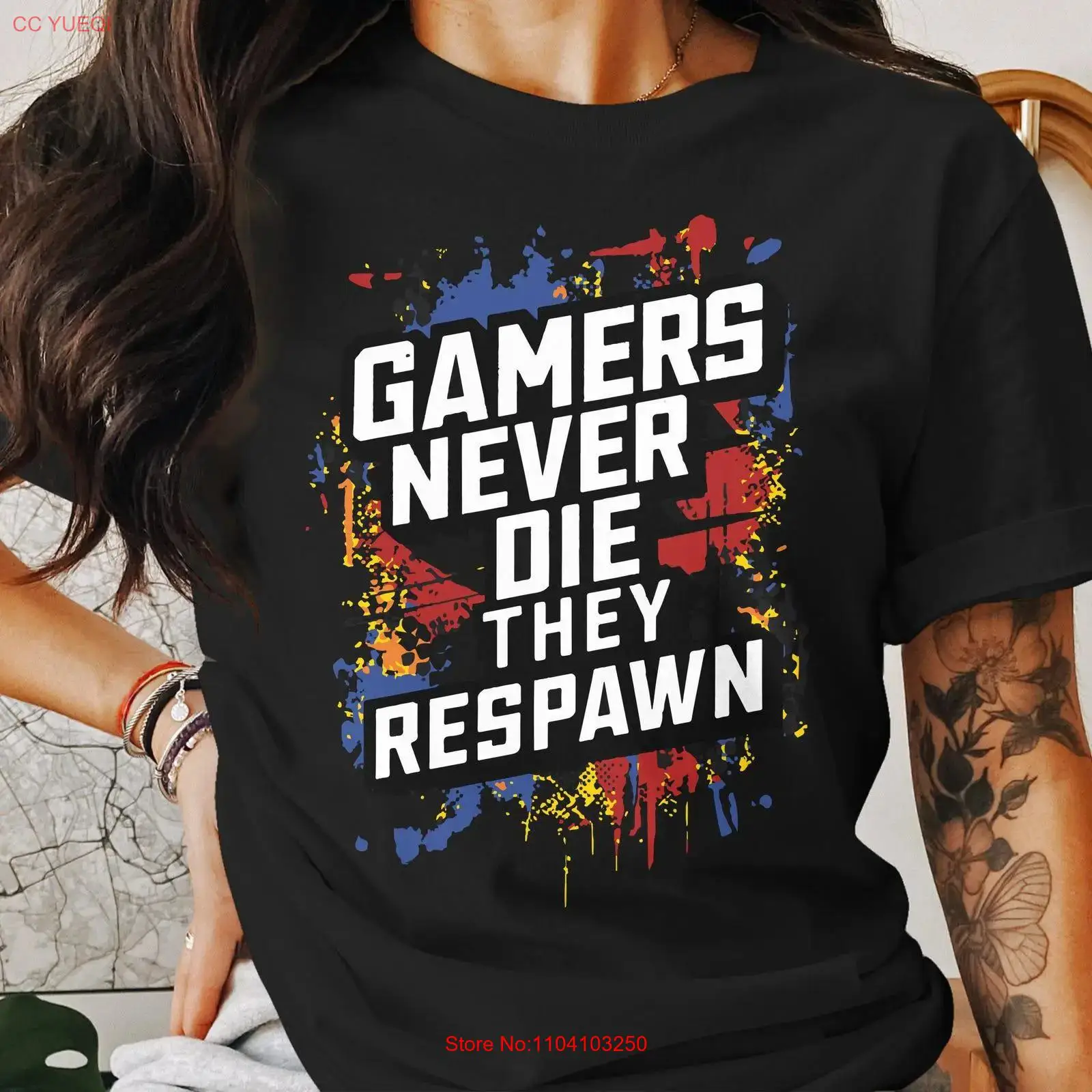 Vintage Fashion Enthusiasts - Kaus Gamers Never Die They Respawn