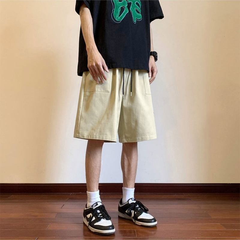 Vintage Fashion Style Men - Celana Pendek Kargo Vintage Kasual Musim