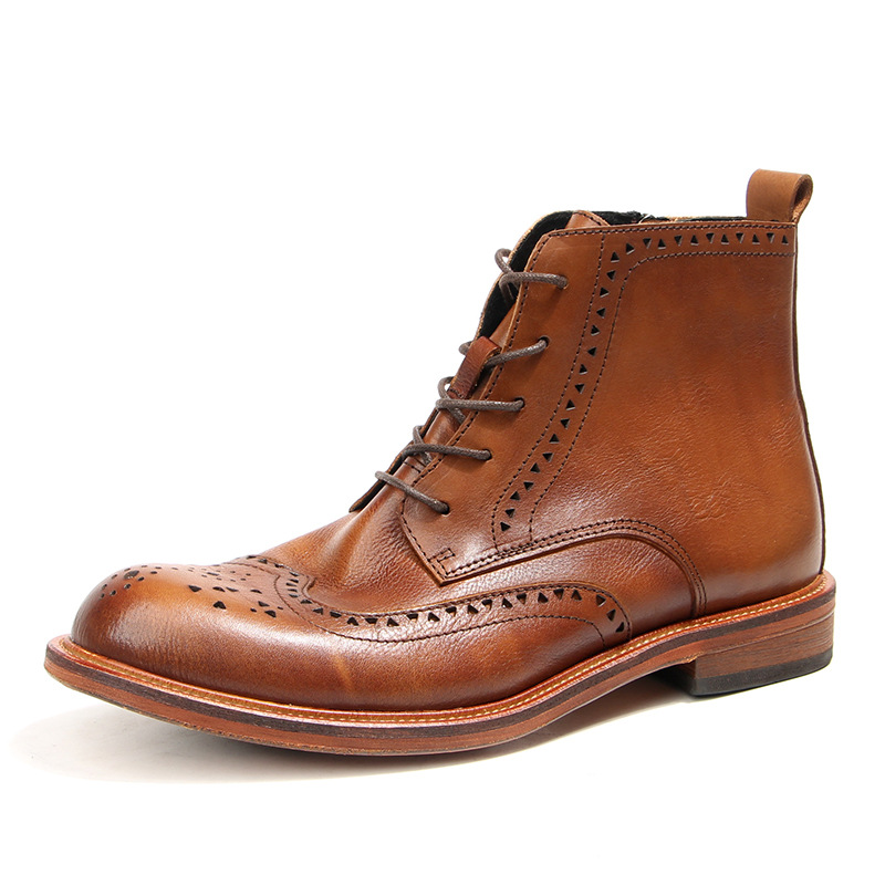 Vintage Fashion Style Men - Sepatu Bot Chelsea Pergelangan Kaki Pria