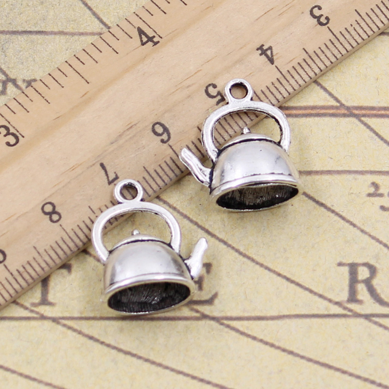 Vintage Fashion Finds - 15 buah jimat teko ketel 20x17x10mm