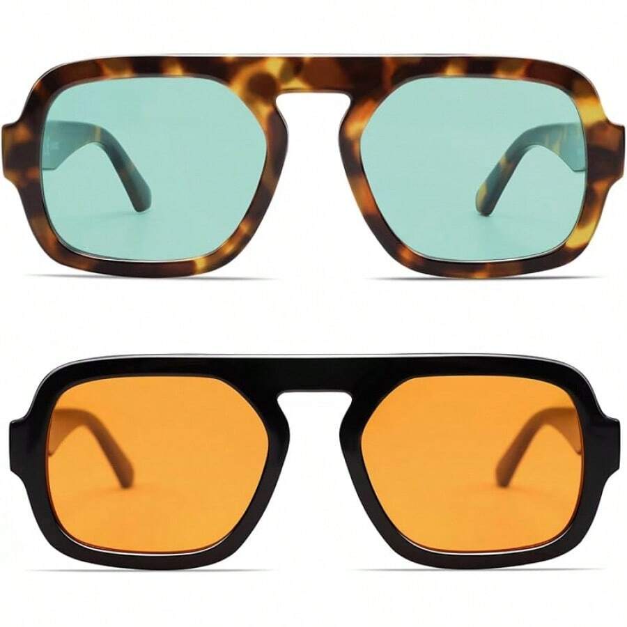 Vintage Fashion Style Men - Kacamata Hitam VANLINKER Model Aviator Retro