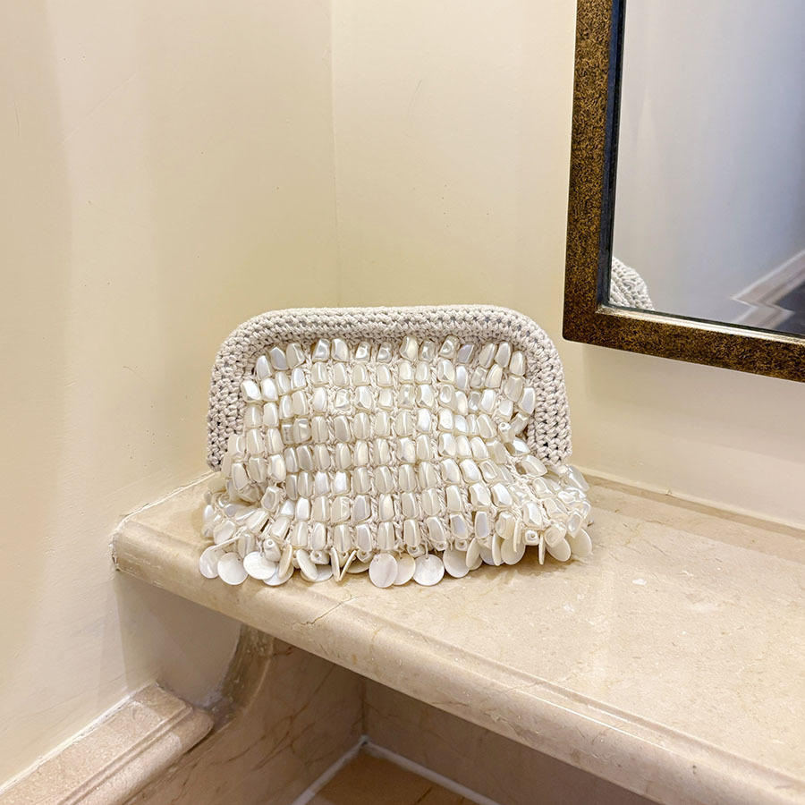 French Vintage Fashion - Tas Clutch Tenun Tangan Prancis 2026