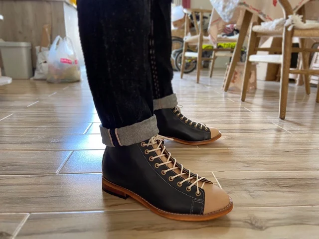 Vintage Fashion Style Men - Sepatu Bot Perkakas Tinggi Sepatu Bot