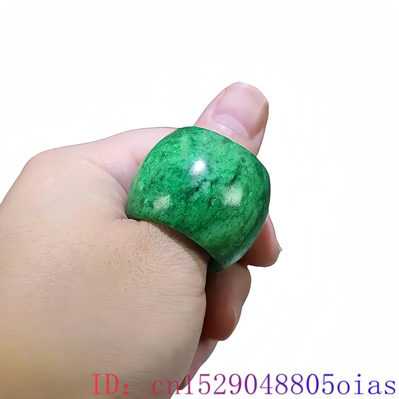 Cincin giok asli hijau 22mm un - Vintage Fashion Rings ulasan dan harga