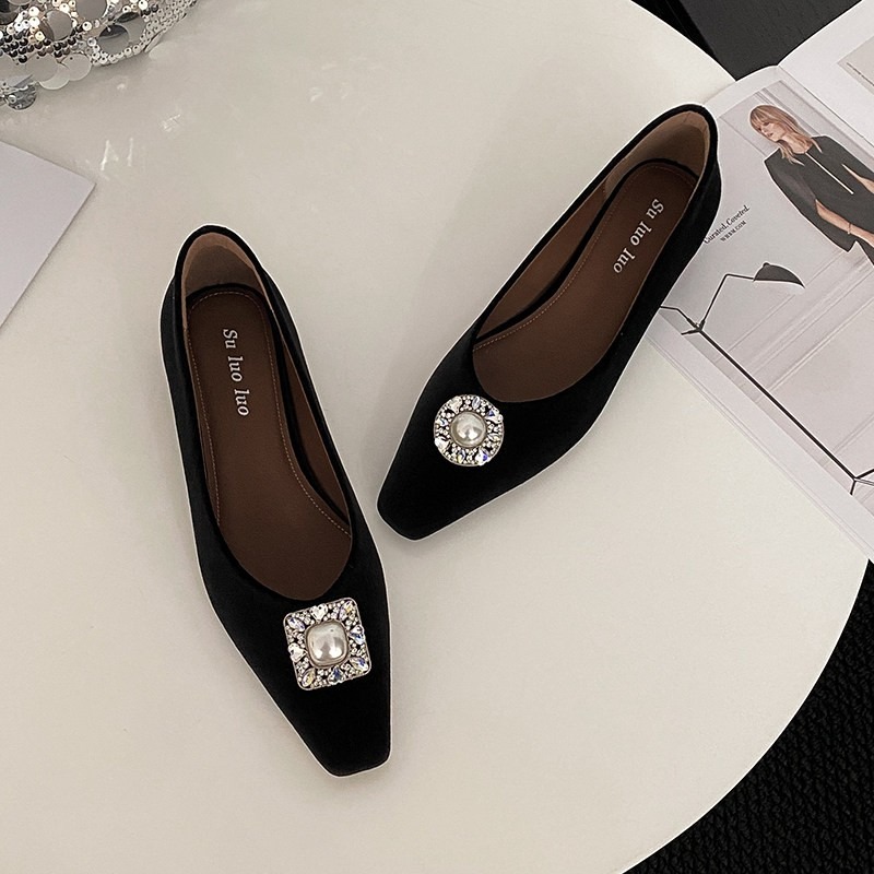 Sepatu Wanita Vintage Mutiara, - Vintage Fashion Heels ulasan dan harga