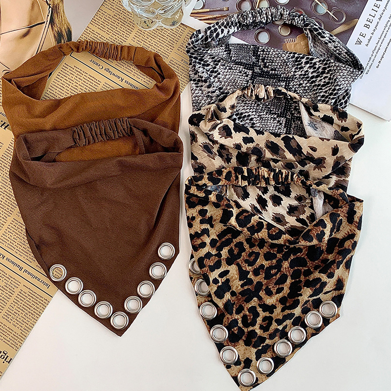 Syal Segitiga Motif Leopard Vi - Vintage Fashion Rings ulasan dan harga