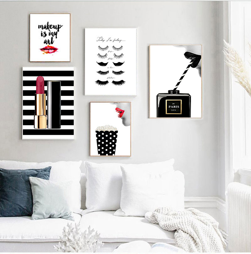 Poster Cetak Lukisan Kanvas An - Vintage Fashion Sketches ulasan dan harga