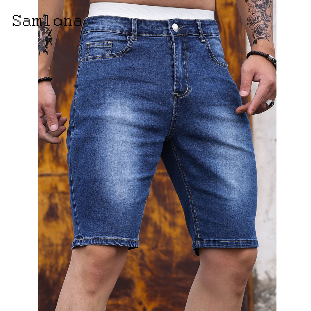 Celana pendek Denim perca untu - Vintage Fashion Style Men ulasan dan harga