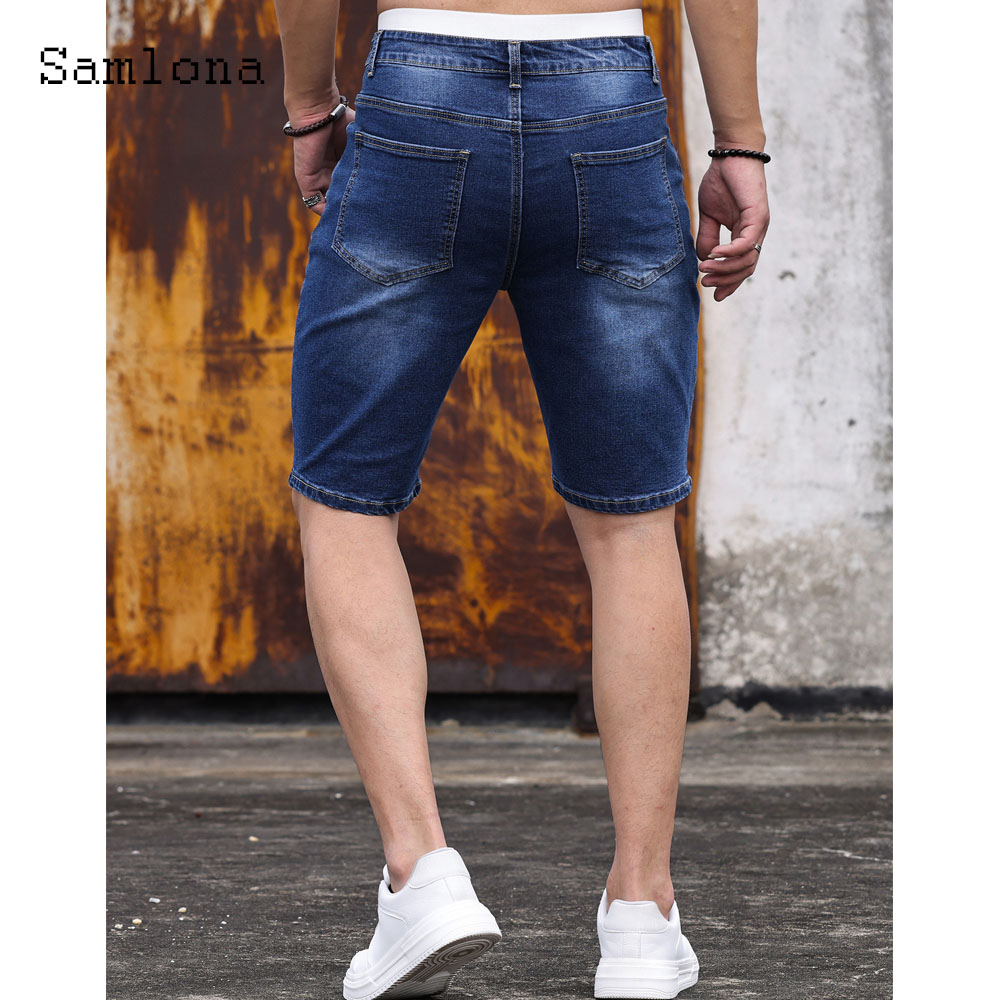 Celana pendek Denim perca untu - Vintage Fashion Style Men ulasan dan harga