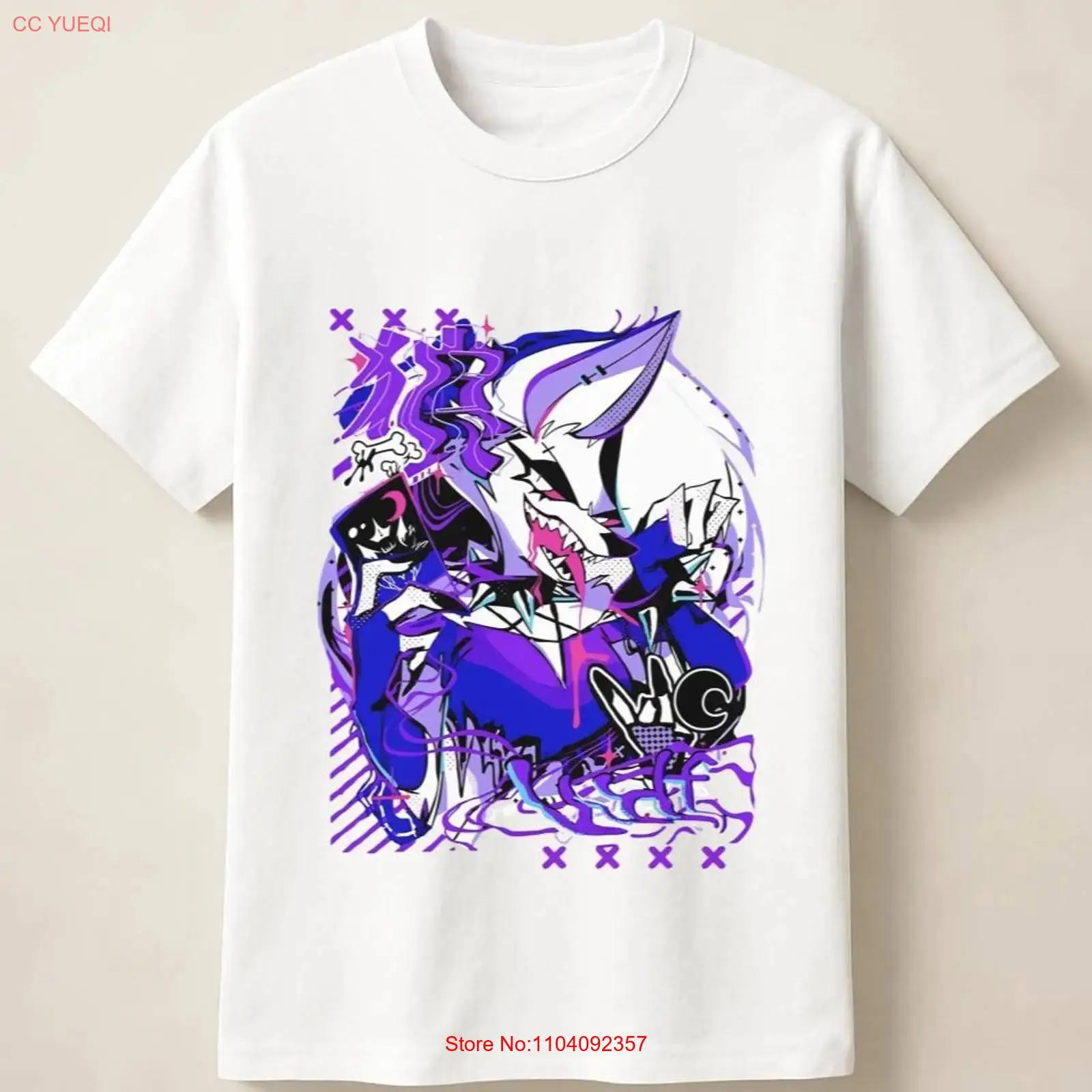 Kaos bergambar serigala anime  - Vintage Fashion Style Men ulasan dan harga