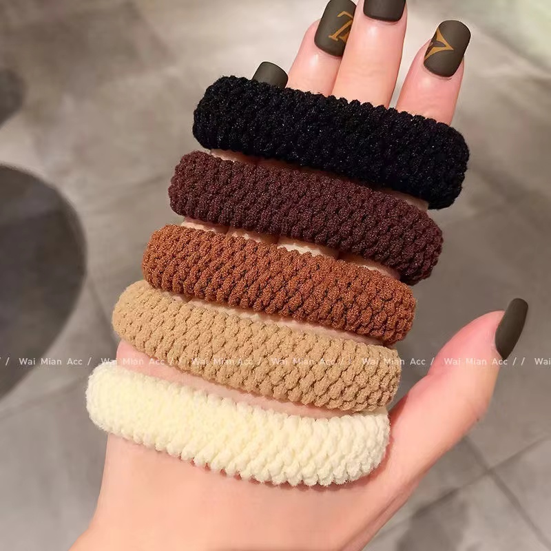 5/10 Buah Ikat Rambut Tebal un - Vintage Fashion Rings ulasan dan harga