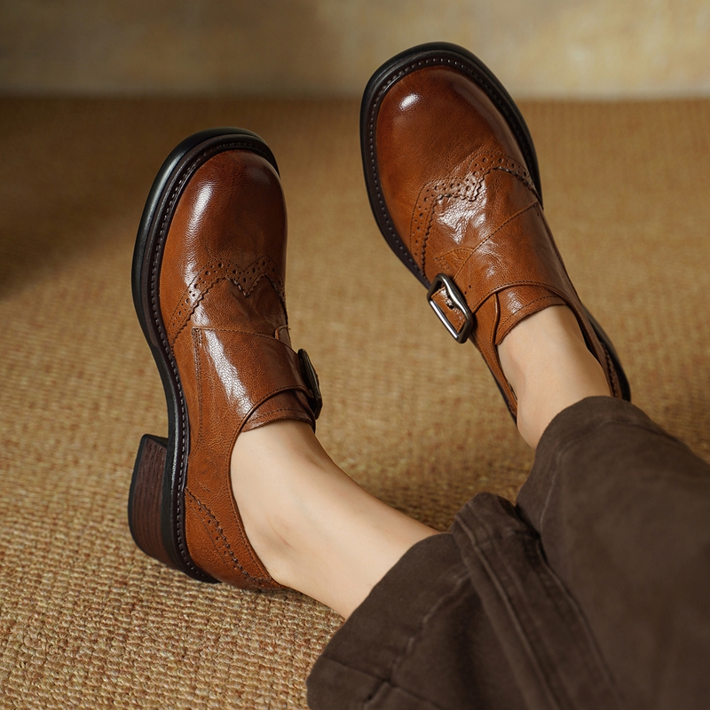 Sepatu Brogue Gesper Baru 2027 - Vintage Fashion Style ulasan dan harga