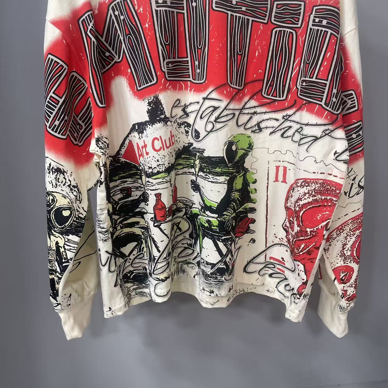 Kaos Lengan Panjang MIXED-EMOT - Vintage Fashion Style ulasan dan harga