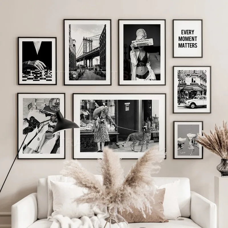 Lukisan kanvas seni dinding an - Vintage Fashion Sketches ulasan dan harga
