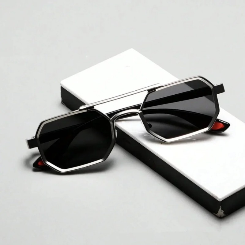 Kacamata Hitam Vintage Persegi - Vintage Fashion Style Men ulasan dan harga