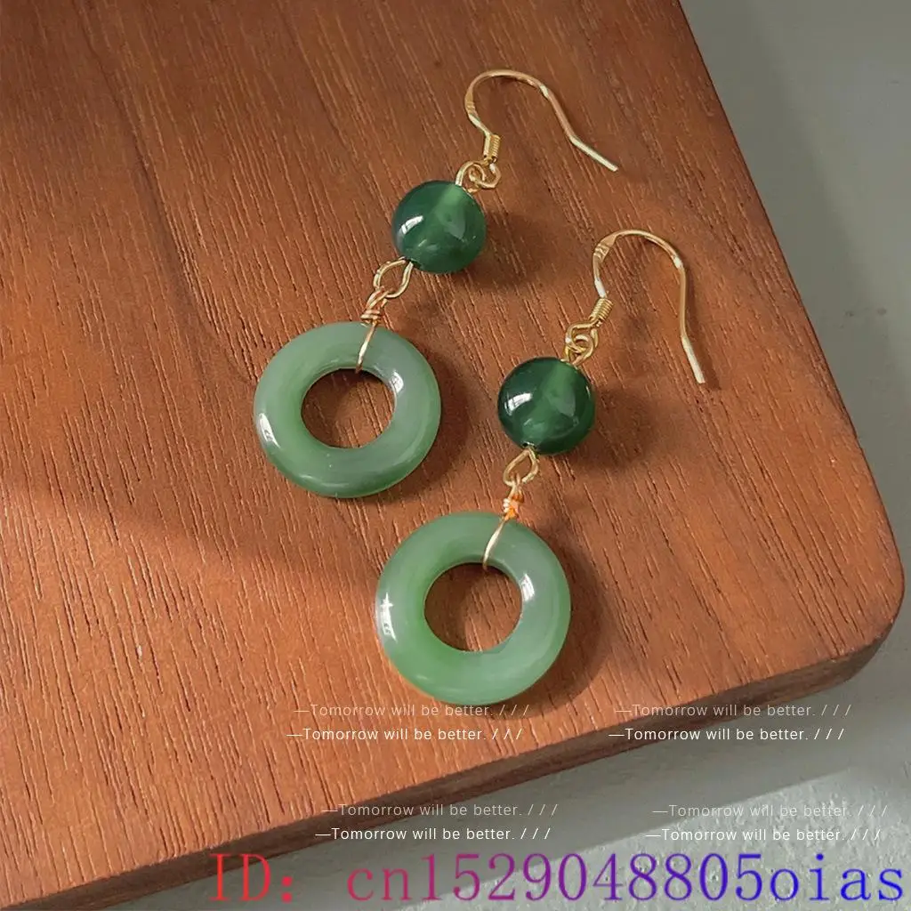 Anting Cincin Giok Asli Hijau  - Vintage Fashion Rings ulasan dan harga
