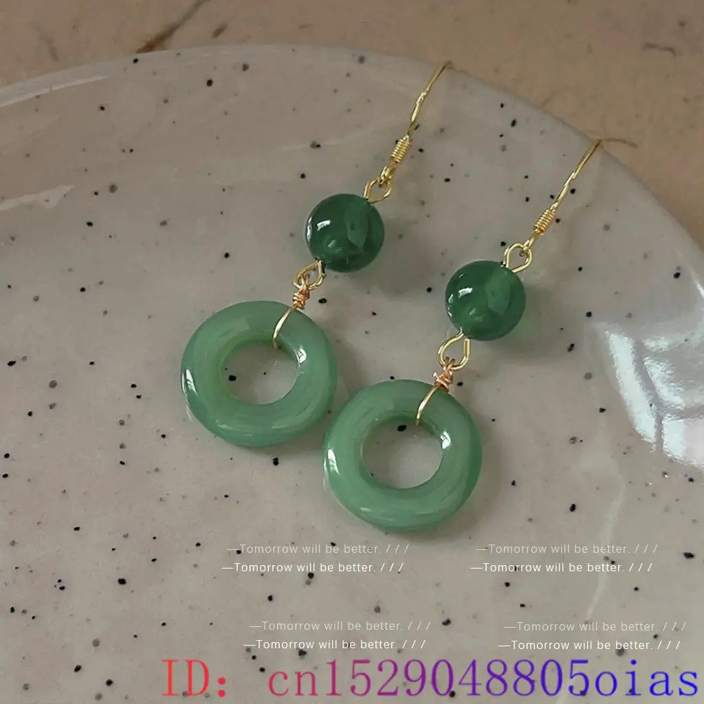 Anting Cincin Giok Asli Hijau  - Vintage Fashion Rings ulasan dan harga