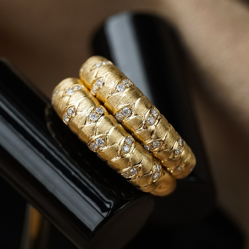 Aazuo Perhiasan Mewah Emas Kun - Vintage Fashion Rings ulasan dan harga