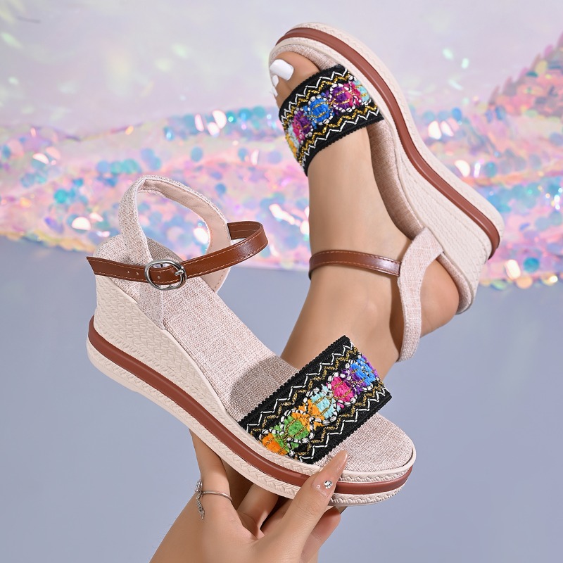 Sepatu Wanita Musim Panas Gaya - Vintage Fashion Heels ulasan dan harga