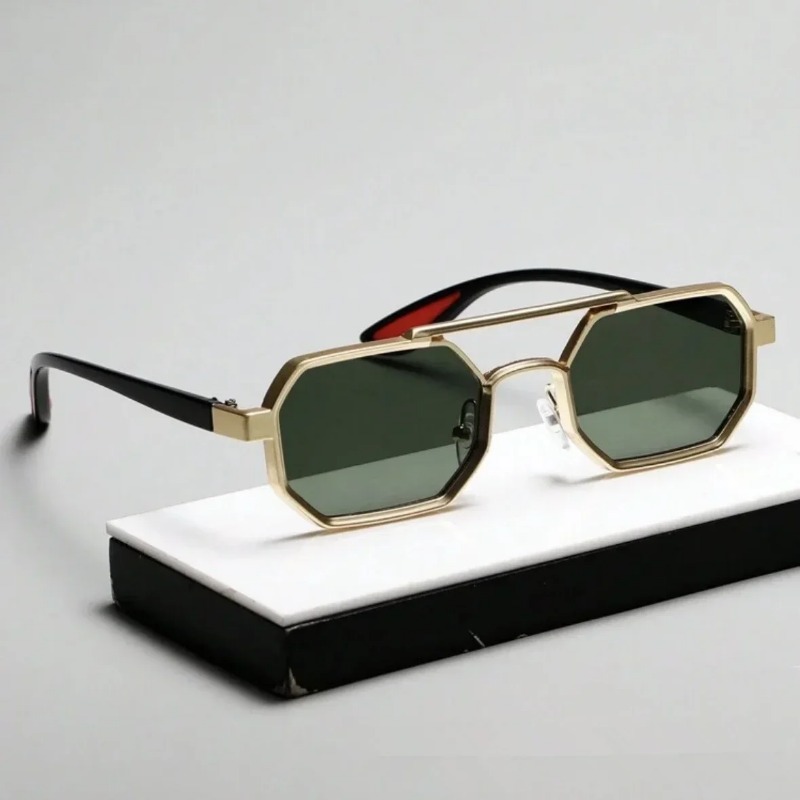 Kacamata Hitam Vintage Persegi - Vintage Fashion Style Men ulasan dan harga