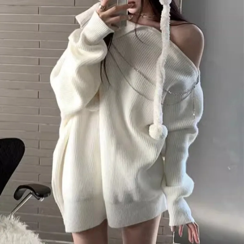 Y2k Pullover Panjang Rantai Vi - Retro Vintage Korean Fashion ulasan dan harga