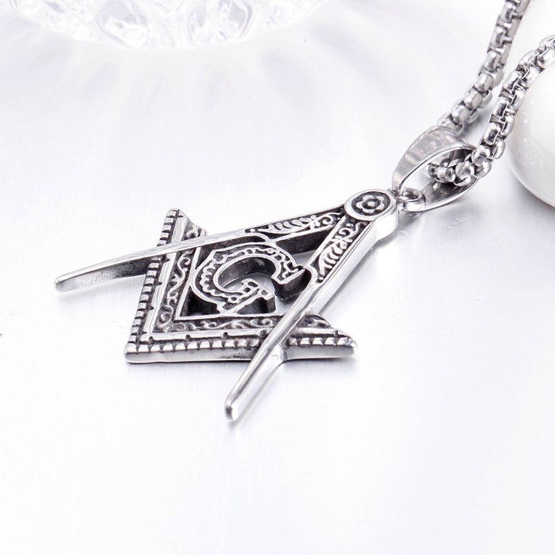 Kalung Liontin Freemasonry Ag  - Vintage Fashion Stuff ulasan dan harga