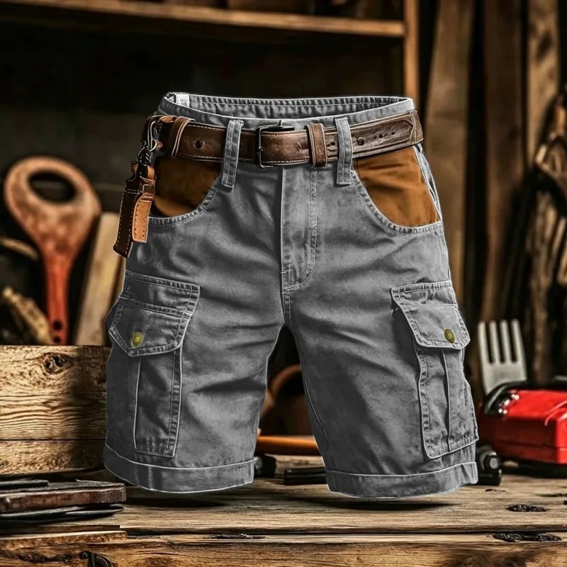 Celana Pendek Cargo Katun Kasu - Vintage Fashion Style Men ulasan dan harga