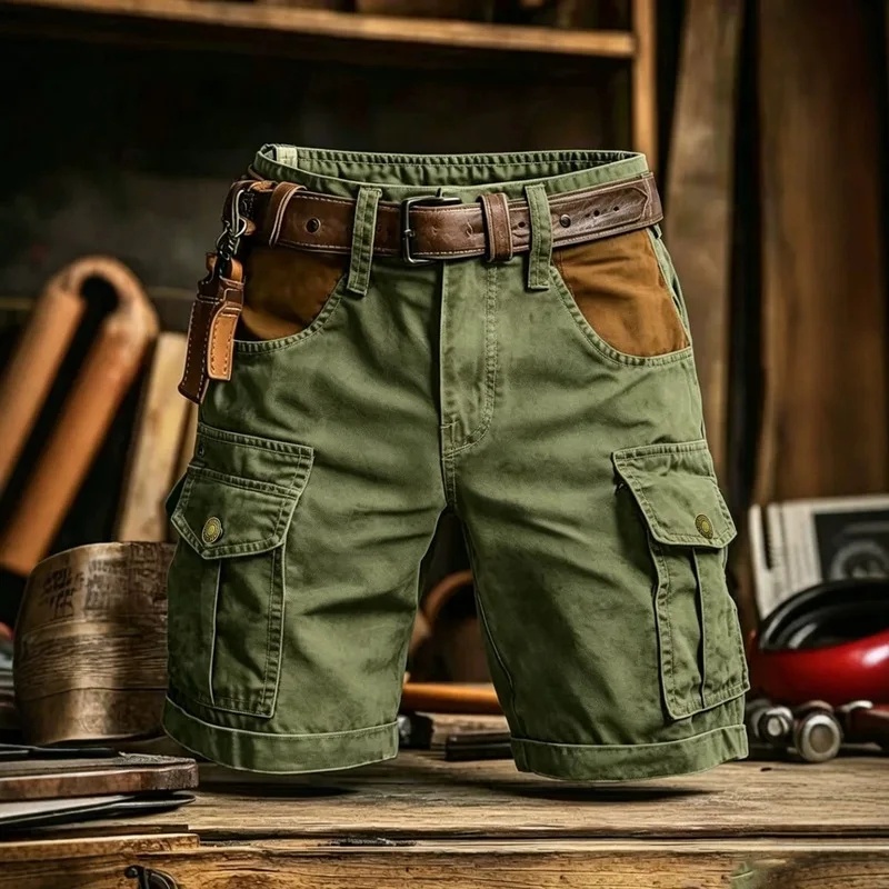 Celana Pendek Cargo Katun Kasu - Vintage Fashion Style Men ulasan dan harga