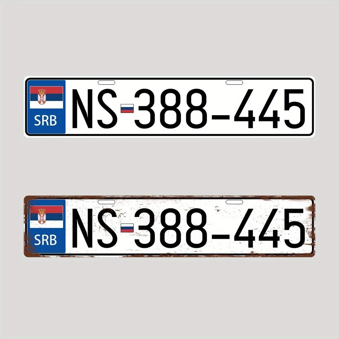 Plat Nomor Retro Serbia yang D - Vintage Fashion Plates ulasan dan harga