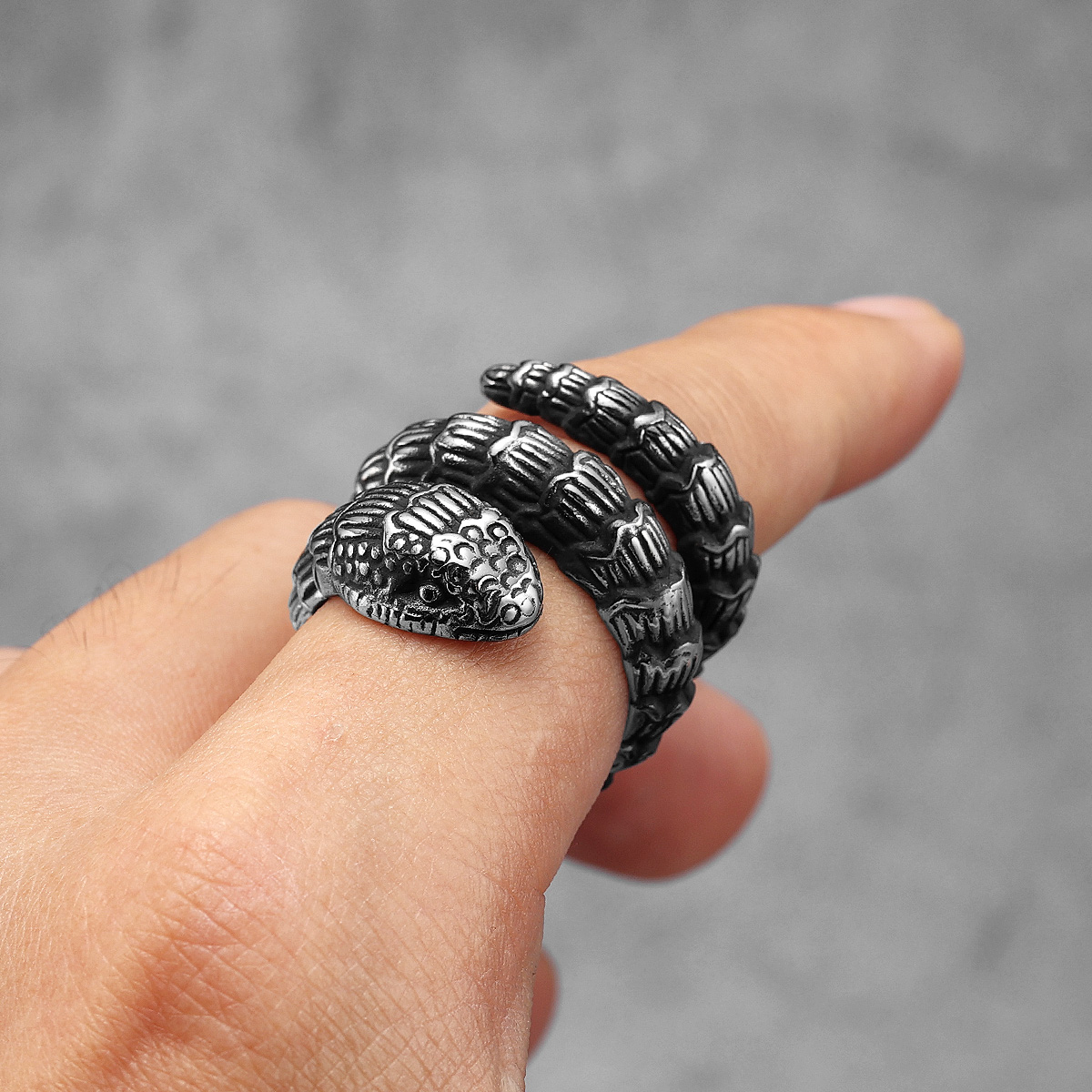 Rattlesnake cincin hewan pria  - Vintage Fashion Stuff ulasan dan harga