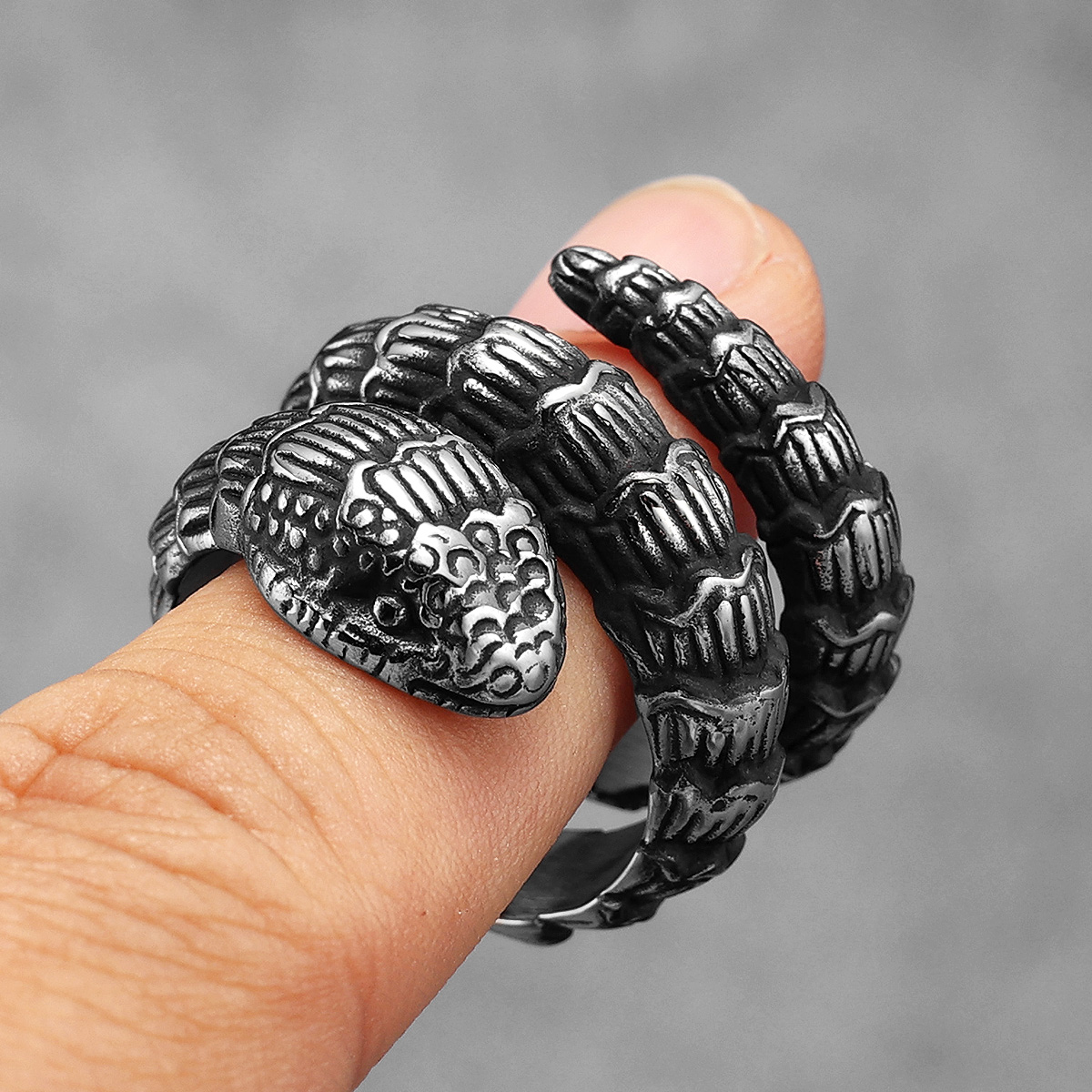 Rattlesnake cincin hewan pria  - Vintage Fashion Stuff ulasan dan harga