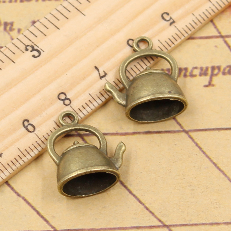 15 buah jimat teko ketel 20x17 - Vintage Fashion Finds ulasan dan harga
