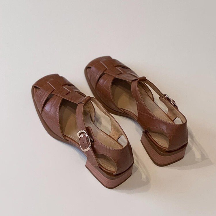 Sandal Wanita Musim Panas Mode - Vintage Fashion Heels ulasan dan harga