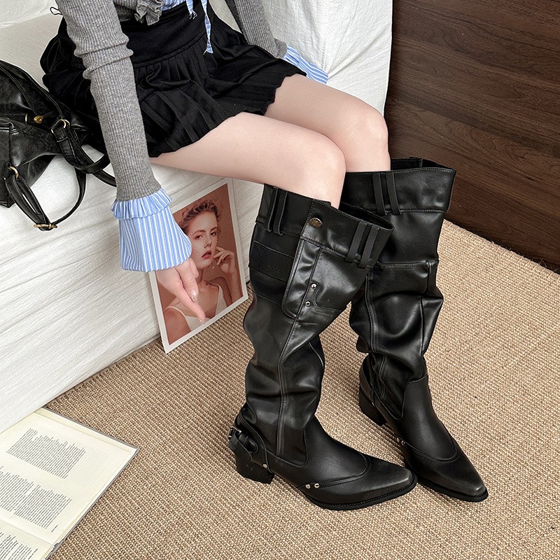 Sepatu Bot Wanita Sepatu Bot B - Vintage Fashion Style ulasan dan harga
