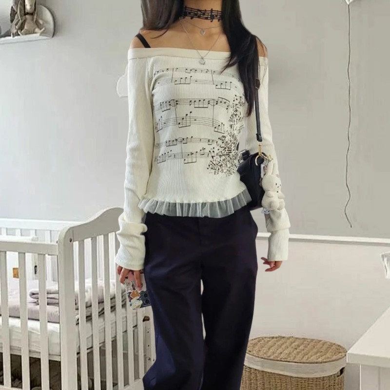 Kaos Retro Harajuku Y2K Musim  - Retro Vintage Korean Fashion ulasan dan harga