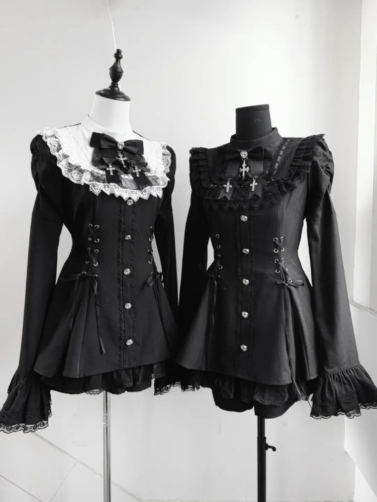 Set 2 Potong Renda Fashion Ele - French Vintage Fashion ulasan dan harga