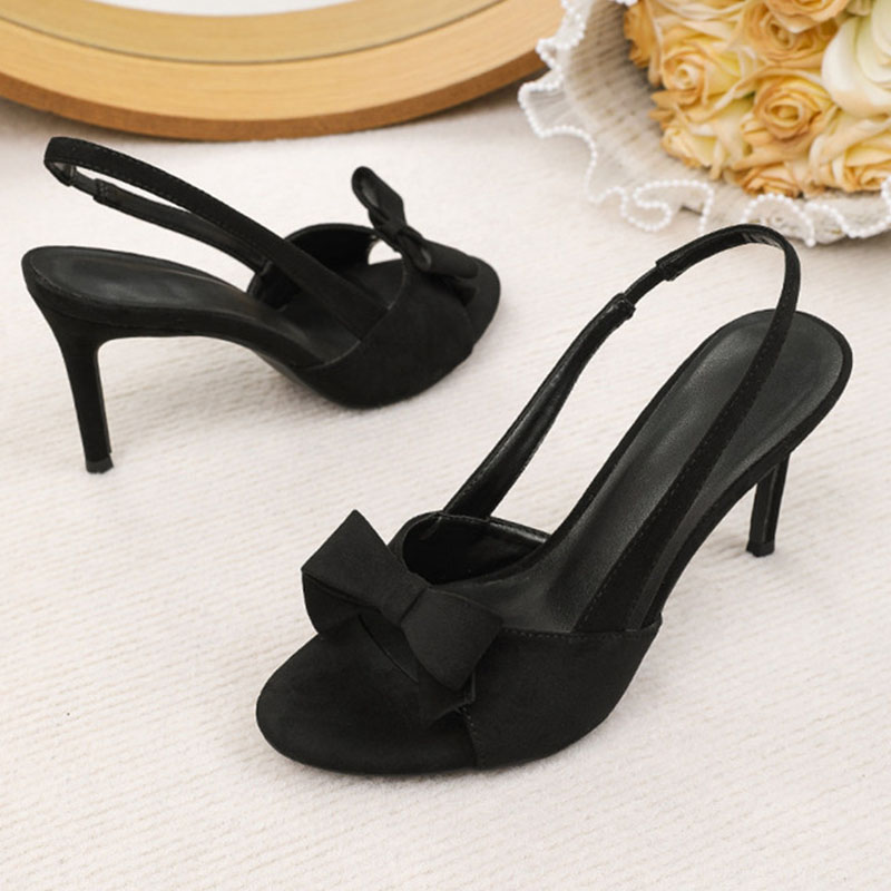 Sepatu Pumps Wanita Model Peep - Vintage Fashion Heels ulasan dan harga