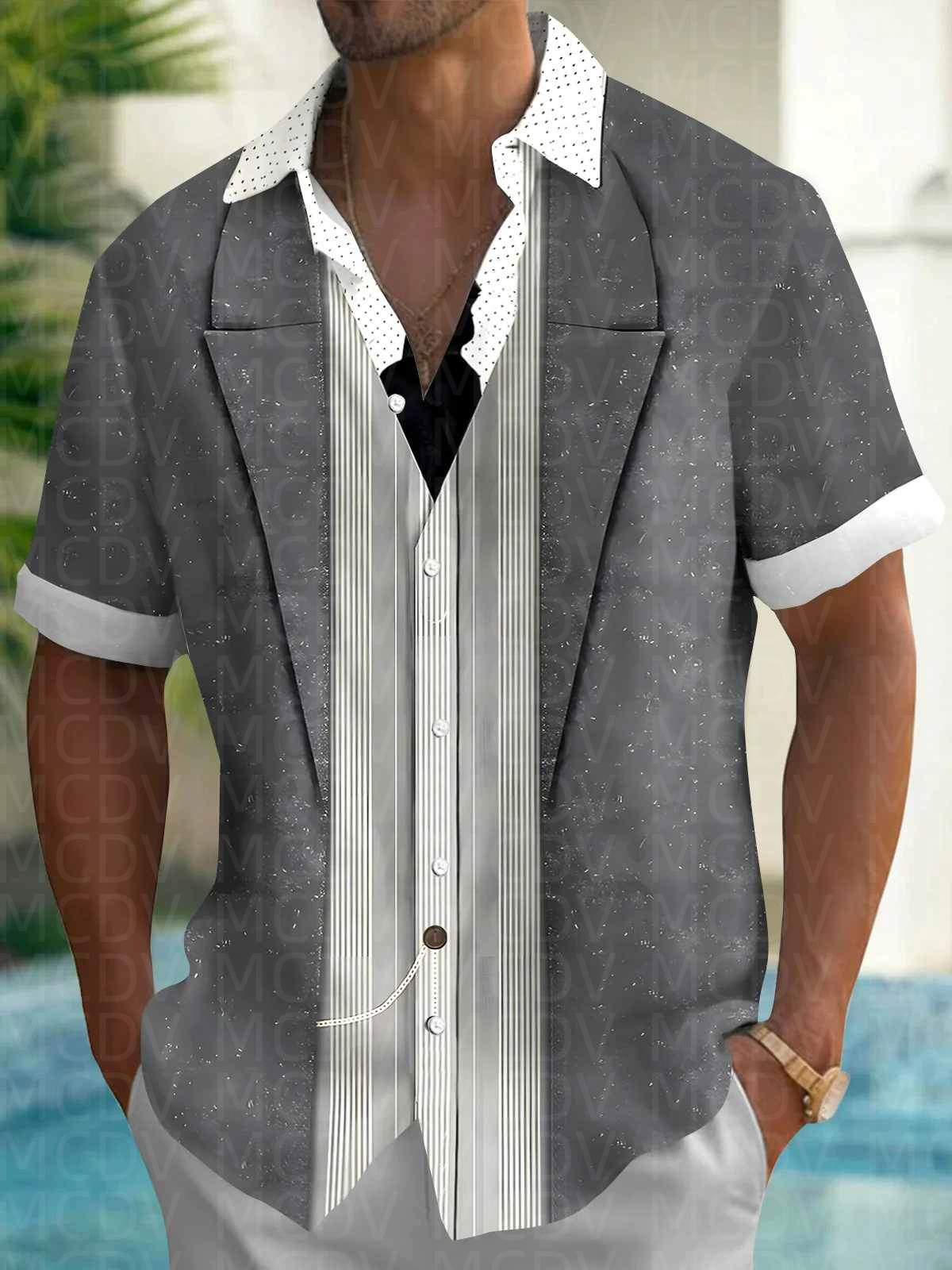 Kemeja Hawaii Pria Motif Bowli - Bowling Shirt Camp ulasan dan harga