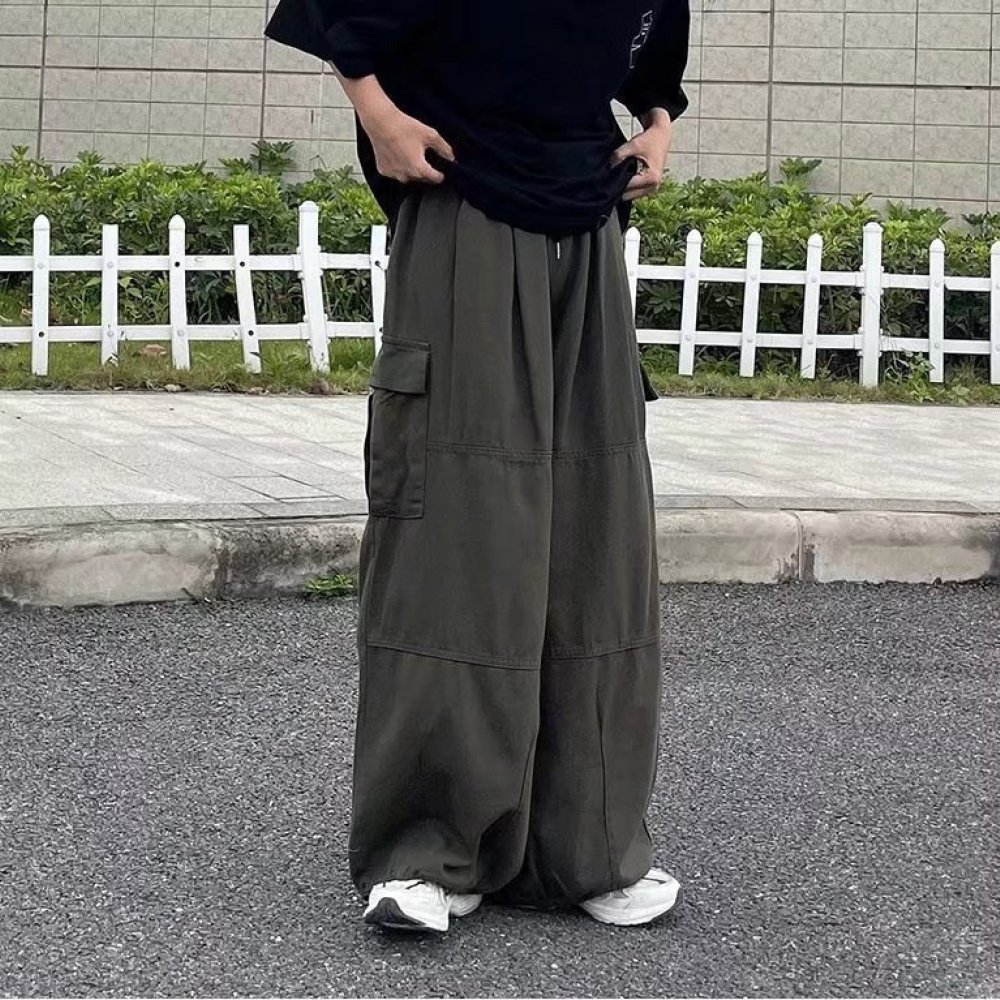 Celana Cargo Streetwear Jepang - Vintage Fashion Style Men ulasan dan harga