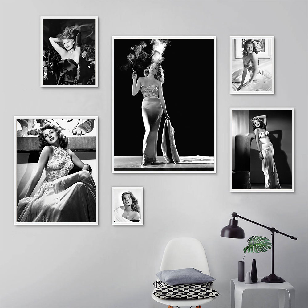 Poster Rita Hayworth, hitam da - Vintage Fashion Sketches ulasan dan harga